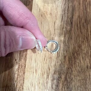 Beautiful Sterling Micro Hoops